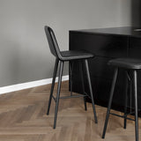 Spine Wood Base Bar Stool