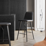 Spine Wood Base Bar Stool