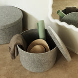 Hide Storage Pouf