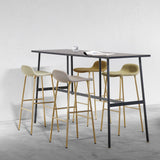 Form Bar Stool, Metal Leg