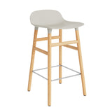 Form Counter Stool, Wood Leg