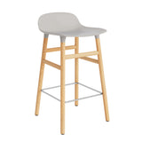 Form Counter Stool, Wood Leg