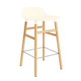 Form Counter Stool, Wood Leg