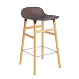 Form Counter Stool, Wood Leg