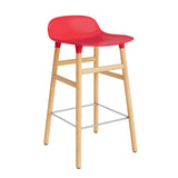 Form Counter Stool, Wood Leg