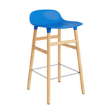 Form Counter Stool, Wood Leg