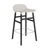 Form Counter Stool, Wood Leg