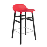 Form Counter Stool, Wood Leg