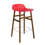 Form Counter Stool, Wood Leg