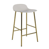 Form Counter Stool, Metal Leg