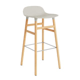 Form Bar Stool, Wood Leg