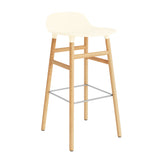 Form Bar Stool, Wood Leg