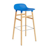 Form Bar Stool, Wood Leg