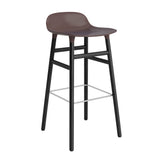 Form Bar Stool, Wood Leg