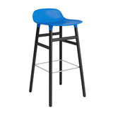 Form Bar Stool, Wood Leg