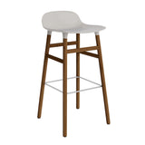 Form Bar Stool, Wood Leg