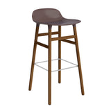 Form Bar Stool, Wood Leg