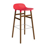 Form Bar Stool, Wood Leg
