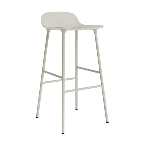 Form Bar Stool, Metal Leg
