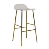 Form Bar Stool, Metal Leg