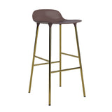 Form Bar Stool, Metal Leg