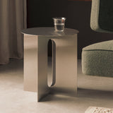 Androgyne Side Table, Stainless Steel
