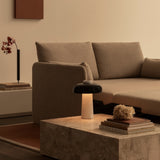 Reverse Table Lamp, Carrara Marble