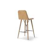 Spine Wood Base Counter Stool