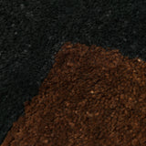 Mara Knotted Rug, Black/Chocolate