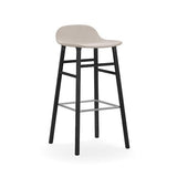 Form Bar Stool, Wood Leg