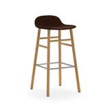Form Bar Stool, Wood Leg