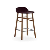 Form Bar Stool, Wood Leg