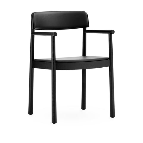 Timb Armchair, Black/Black Leather