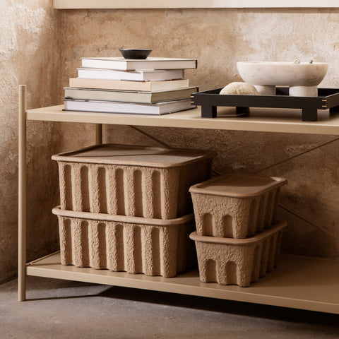 Paper Pulp Storage Boxes, Set of 2