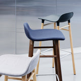 Form Bar Stool, Wood Leg