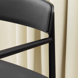 Timb Armchair, Black/Black Leather