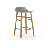 Form Counter Stool, Wood Leg