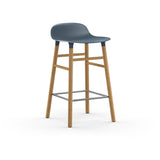 Form Counter Stool, Wood Leg