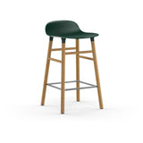 Form Counter Stool, Wood Leg