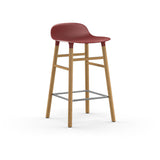 Form Counter Stool, Wood Leg
