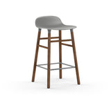 Form Counter Stool, Wood Leg