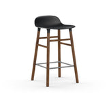 Form Counter Stool, Wood Leg