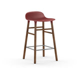 Form Counter Stool, Wood Leg