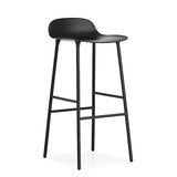 Form Bar Stool, Metal Leg