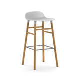 Form Bar Stool, Wood Leg
