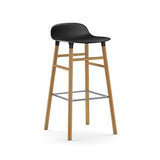 Form Bar Stool, Wood Leg