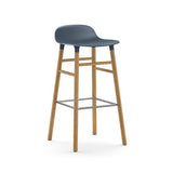 Form Bar Stool, Wood Leg