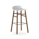 Form Bar Stool, Wood Leg