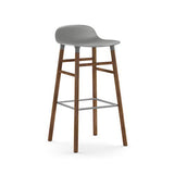 Form Bar Stool, Wood Leg