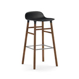 Form Bar Stool, Wood Leg